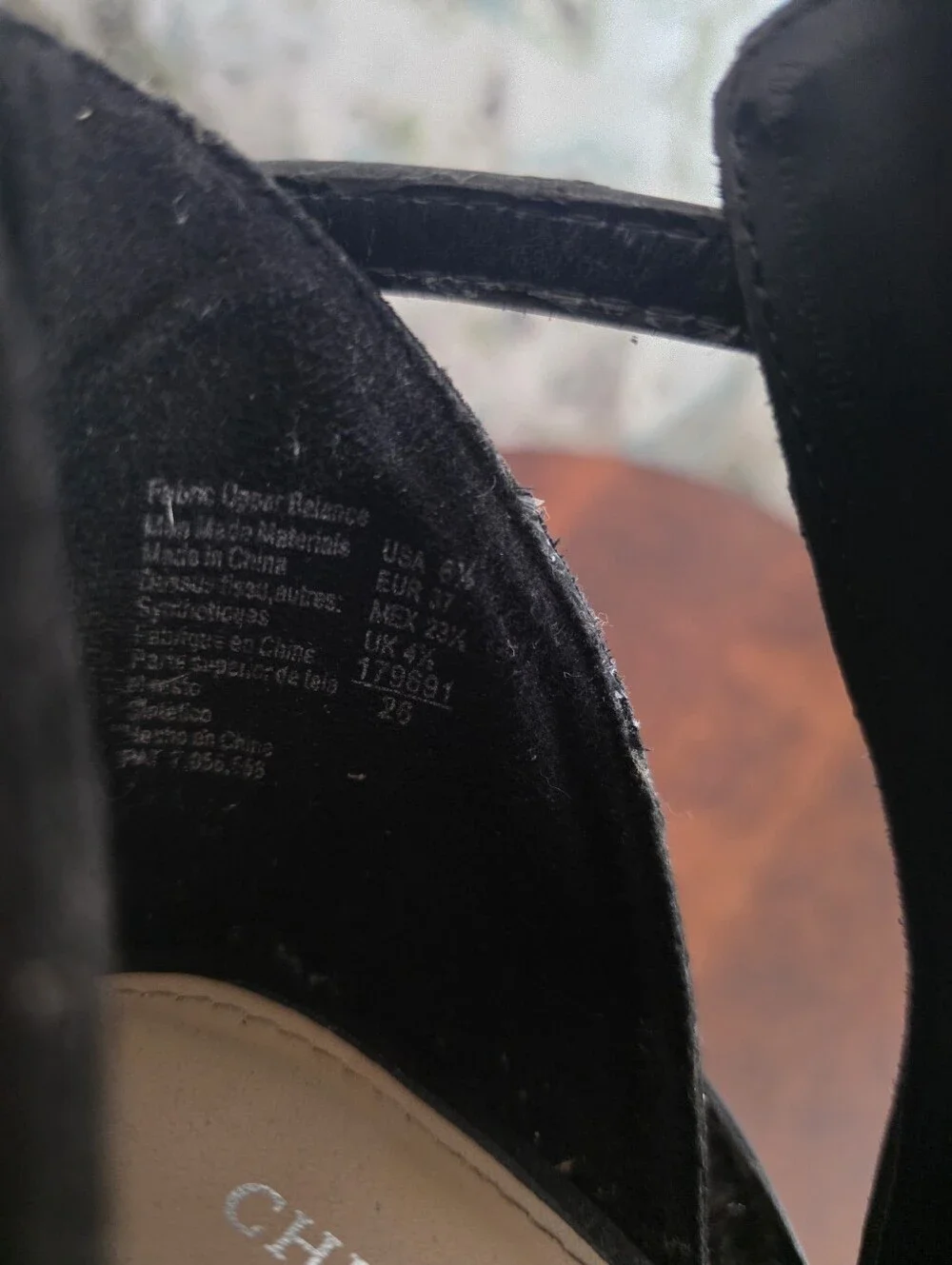 Christian Siriano for Payless Black Faux-Suede Strappy Peep-Toe Heels